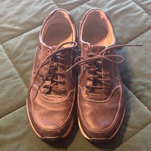 Rockport Men's Chocolate Brown Leather Lace-Up Sneakers